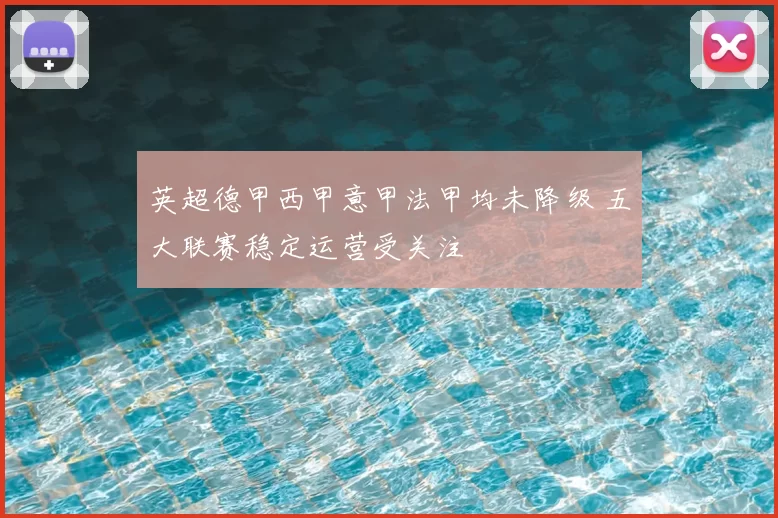 英超德甲西甲意甲法甲均未降级 五大联赛稳定运营受关注